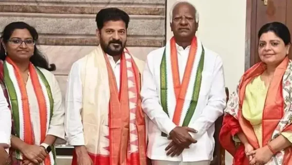 Kadiam Srihari And Daughter Kavya Are In Congress