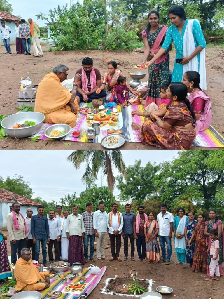 ఇందిరమ్మ ఇళ్ల నిర్మాణాలకు శ్రీకారం