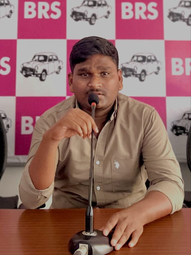 ఢిల్లీలో విద్యార్థులపై దాడిని ఖండించిన బీఆర్ఎస్వీ నాయకుడు మీసాల వర్షిత్
