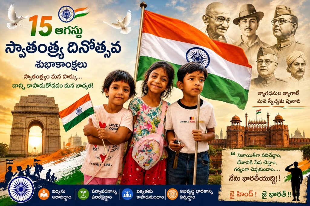 స్వాతంత్ర్య స్ఫూర్తిని చాటే మహత్తర దినం