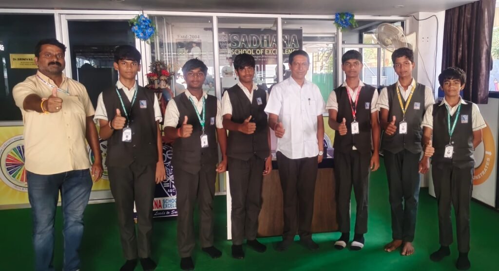 రాష్ట్రస్థాయి షూటింగ్ బాల్ పోటీలకు సాధన స్కూల్ విద్యార్థుల ఎంపిక